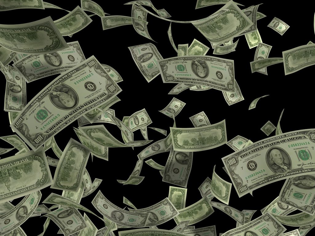 pluie de dollars
